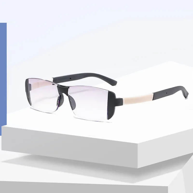 Lunettes de lecture anti-bleues et anti-fatigue à double usage lointain et proche